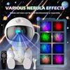 Starry Sky Projector Lamp Galaxy Night Light for Bedroom Nebula LED Starry Sky Lamp Kids Gift Bedroom Decor Astronaut Nightlight