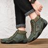 38-48Осенне-зимняя мужская обувь с высоким берцем, мужские носки большого размера, ботинки, модные повседневные кожаные ботинки в стиле ретро