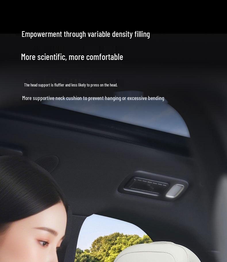 Smart Mobility Car Headrest, Lumbar & Neck Support with Seat Pillow for Porsche, Land Rover & Toyota