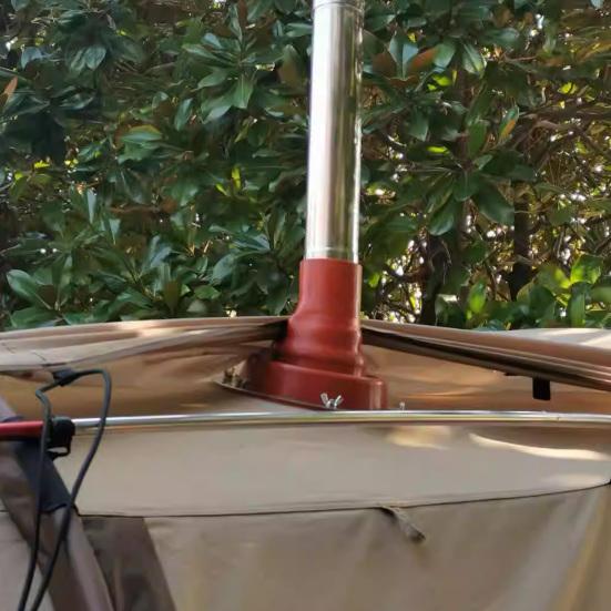 Силиконовое кольцо Изолирующая крышка дымохода Защита от УФ-излучения Ветрозащитная палаточная печь Устройство против ожогов Простая установка Устойчивая к высоким температурам крышка печи для дров