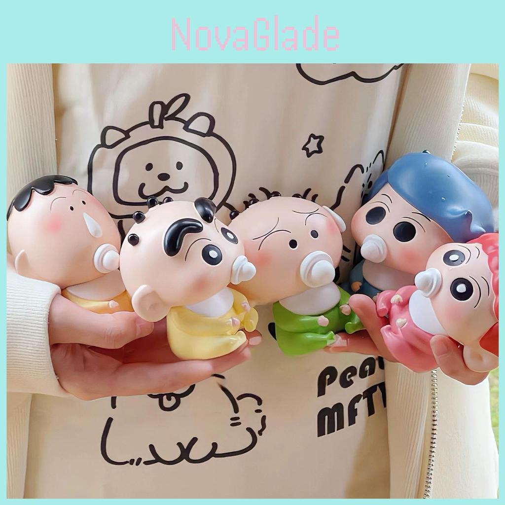 Crayon Shin Chan Baby Nipple Figurine Set For Kids Room Decor And Collecting