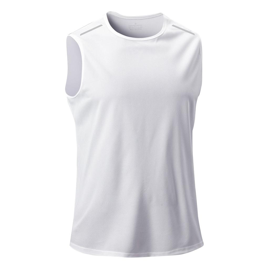 Men's Summer Sports Vest Sleeveless Loose T-shirt Thin Quick-drying Fitness Vest