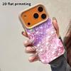 Phone Case: 2D flat lambskin suitable for iPhone 18 17 16 15 14 13Pro protective case, pearl pink rose, Christmas and Halloween gifts