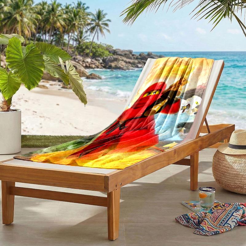 Ninja Fashion Beach Towel: Ideal for Summer Adventures Soft, absorbent and quick drying suitable for swimming and bathing
