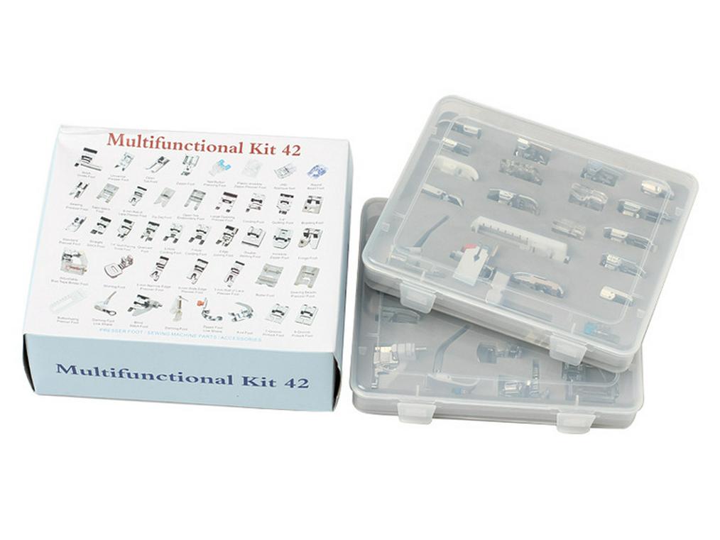 Набор многофункциональных прижимных лапок для швейной машины - 32 шт., 42 шт., 48 шт., 52 шт., 62 шт., 72 шт. Доступны варианты «Делюкс»