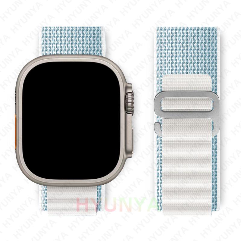 Альпийский ремешок для Apple Watch Band Series 10 9 8 7 SE Ultra 2 41мм 42мм 45мм 46мм 49мм 40мм 44мм IWatch Correa Ремешок Браслет