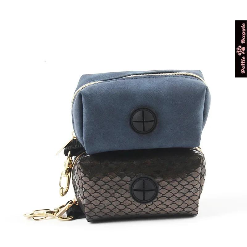 Диспенсер для мешков для отходов домашних животных, держатель для мешков для собачьих какашек с крючком для поводков, аксессуар со змеиным принтом для прогулок и бега с собаками