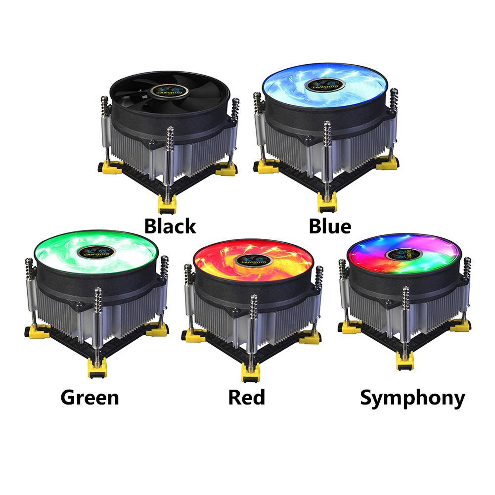LANSHUO 9см 4-контактный вентилятор охлаждения процессора ПК Бесшумный PWM Радиатор Охладитель для Intel LGA