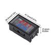 Three-Digit Dual-Display Digital Thermometer With NTC Metal DC4-28V Waterproof Dual Probes Red and Blue Display