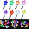 5pcs Light Up Wand Sticks with Random Color LED Glow Luminous Sticks Star and Heart Shaped Flashing LED Glow Sticks