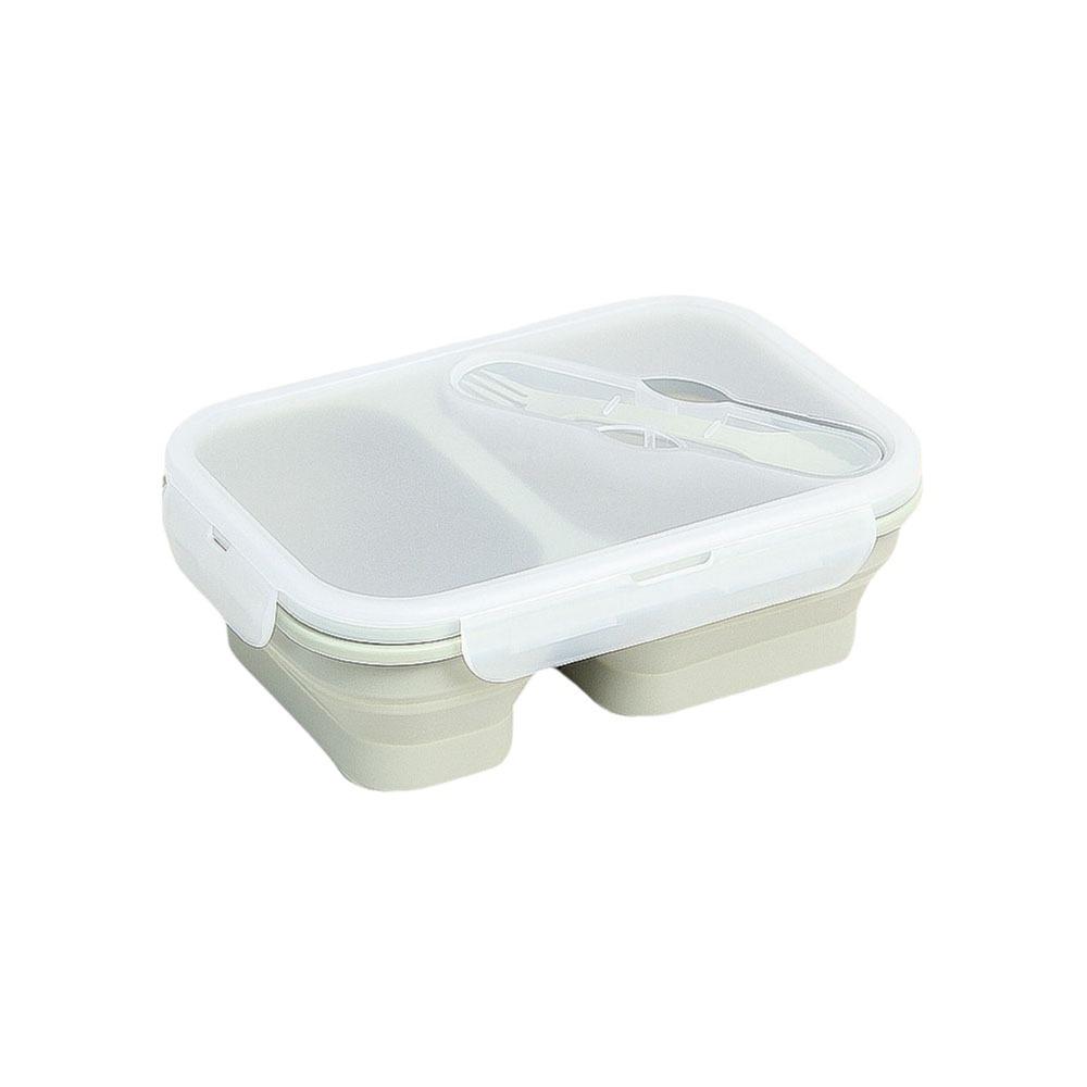 Rectangle Silicone Lunch Box Airtight Fresh Keeping Box Practical Food Storage Container  Student