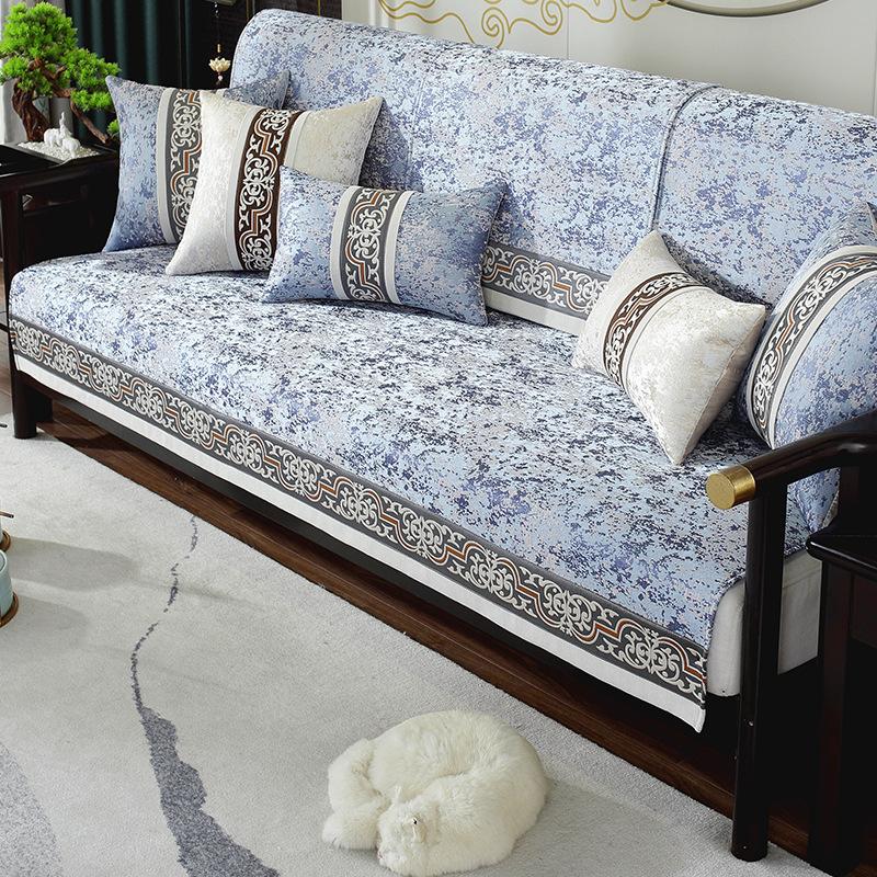 Чехлы для диванов из шенилла в китайском стиле, нескользящие, пылезащитные, высококачественные, классические, твердые, чехлы для диванов, чехлы для кресел в гостиной