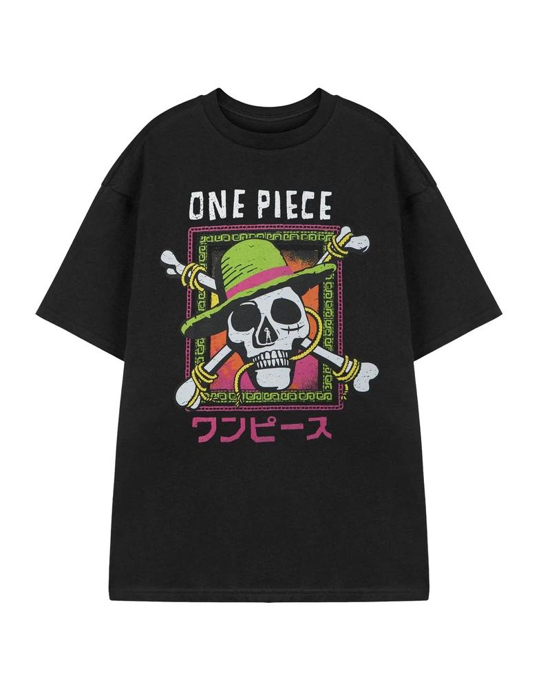 One Piece Short Sleeved TShirt Unisexs Black Official Merch