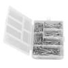 450pcs T Pins Rust Proof Steel Assorted Long Straight Pins with Clear Box for Wig Making Crafts Sewing