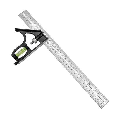 12-дюймовые комбинированные квадратные столярные и деревообрабатывающие измерительные инструменты, металлическая линейка, набор квадратных Т-образных линеек