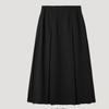 She Smiss Pleated Slit Long Skirt Swwskp11030 Bk