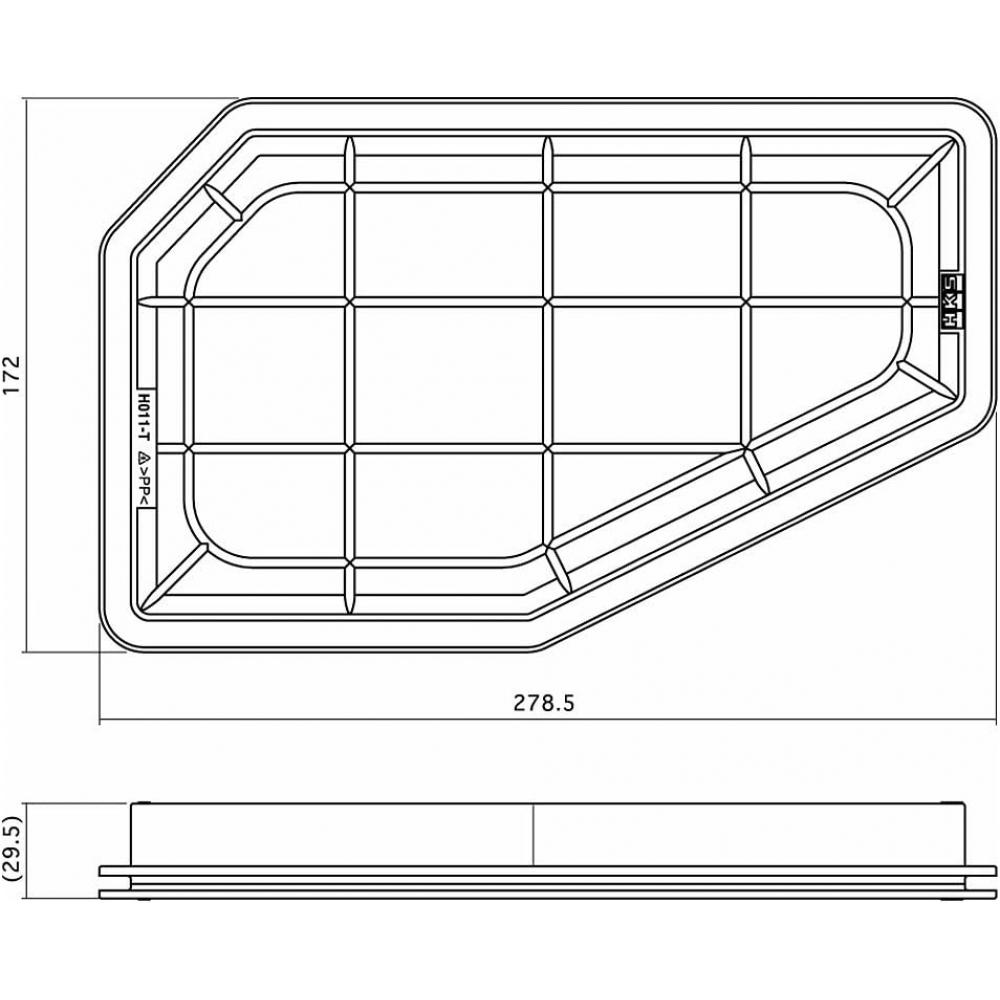 Hks SupeR AiR Фильтр Civic Type R euRo Fn2 K20a 70017 Ah111