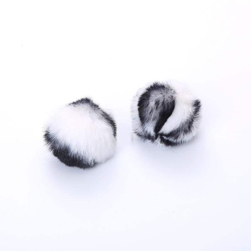 Cat Toys Leopard Pattern Plush Toy Ball With Catnip Cat Self Hi Toys Pet Supplies Factory Wholesale