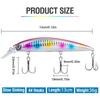 1 шт. 130 мм/36 г Имитация малек Рыболовная приманка Лазерная гравировка Дальний заброс Жесткая приманка с 3 тройными крючками Колеблющаяся Рыболовная Снасть