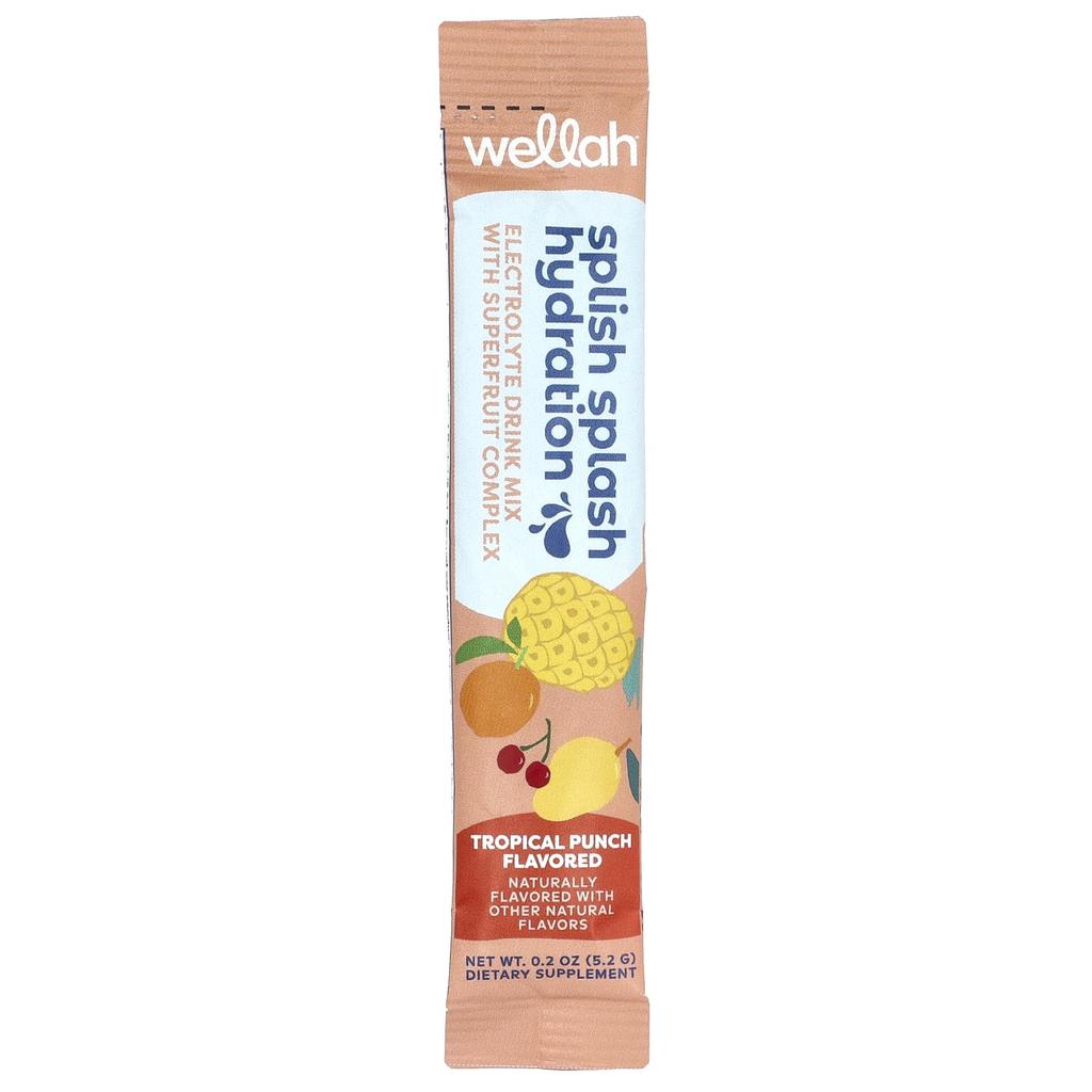 Splish Splash Hydration, Tropical Punch, 20 Stick Packs, 5.2G (0.2Oz) Each