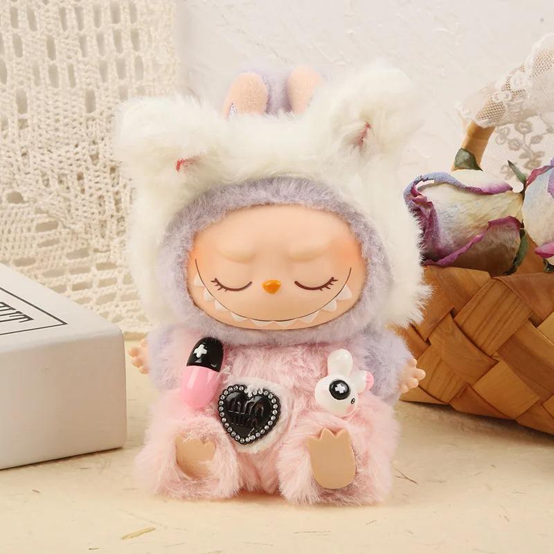 17см Одежда Лабубу V1/V2 Одежда Кукольная одежда Мультяшный Кролик/Медведь Стиль Комбинезон Набор наряда