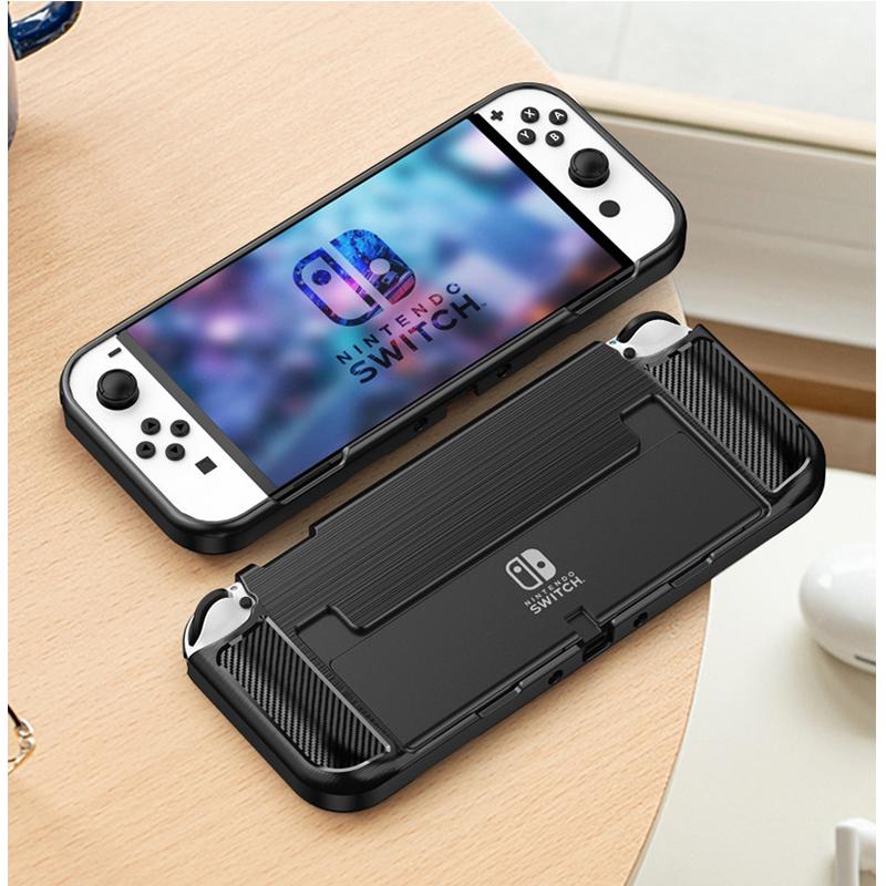 Защитный чехол для Nintendo Switch, OLED, Nitendoswitch, мягкий чехол Ns, аксессуары, противоударный задний корпус, защита от падения