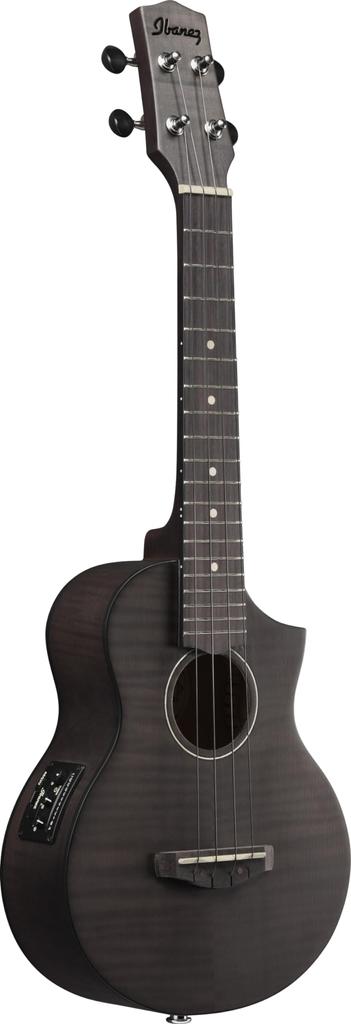 IBANEZ Concert Size Electric Ukulele Ice [Black Flat] UEW12E-BIF