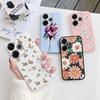 Girls Flower Soft Silicone Case For Xiaomi Redmi Note 13 Pro 13C Samsung A35 A55 M35 M34 S24 iPhone 15 Huawei Honor Camera Protective Shockproof Cover