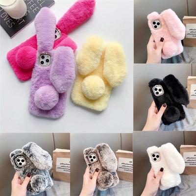 Чехол для iPhone 12 Pro 12 Мини 11 Pro Max X 8 7 Plus Samsung S9 S10 S20 Note 20 A51 A50 A71 A70 в виде кролика