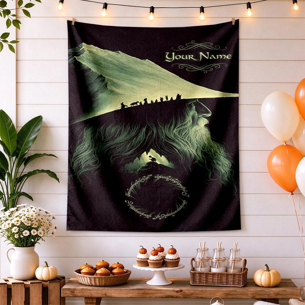 Lord Rings Custom Wall Tapestry Boho Wall Hanging Easy to Hang Ideal for Camping Four Seasons Decor Housewarming Gift