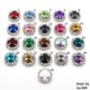 16mm Round Rhinestone Metal and Acrylic Flatback Clips for Jewelry, Clothing, and DIY Embellishments