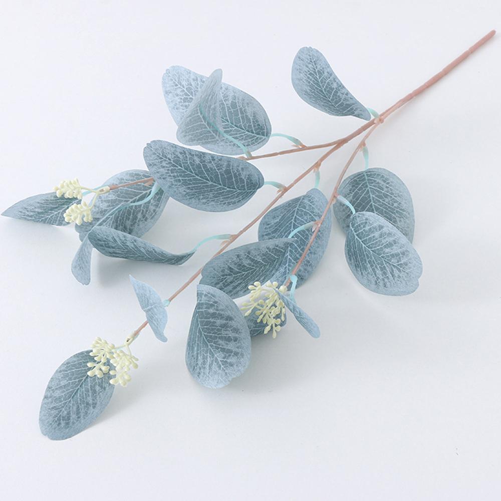 Prop Leaves With Fruits Simulation Plants Branches Bridal Bouquet Artificial Eucalyptus Stems