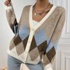 Women Jumpers Knitted Cardigan V-neck Button Down Sweaters Long Sleeve Knit Pullover Jumpers