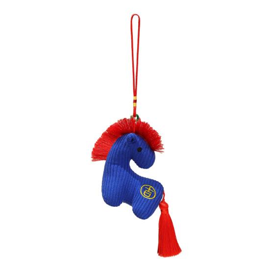 Year of The Horse Mascot Cartoon Horse Keychain Handmade Fluffy Pony Bags Charm Chinese Zodiac Inspired Ornament