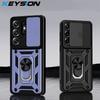 KEYSION Ударопрочный чехол для Samsung S26 Ultra 5G Защита выдвижной крышки камеры Металлическое кольцо-подставка Чехол для телефона для Galaxy S26+ Plus