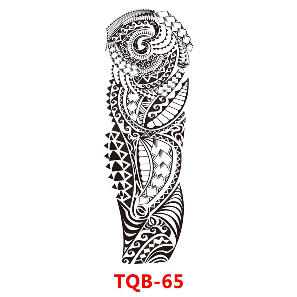 Татуировки с большим рукавом, львиной короной, скелетом, розой, водонепроницаемая временная татуировка, наклейка, дикий волк, тигр, мужская и женская тотемная тату