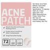 72Pcs/Set Face Acne Pimple Patches Invisible Ultra-Thin Salicylic Acid Acne Patches Covering Blemishes Zit Patches Acne Treatment Spot Zit Stickers