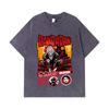 275 GSM Washed T-shirts 100% Cotton Dandadan V26 Okarun Turbo Print Unisex Heavy Cotton T Shirt