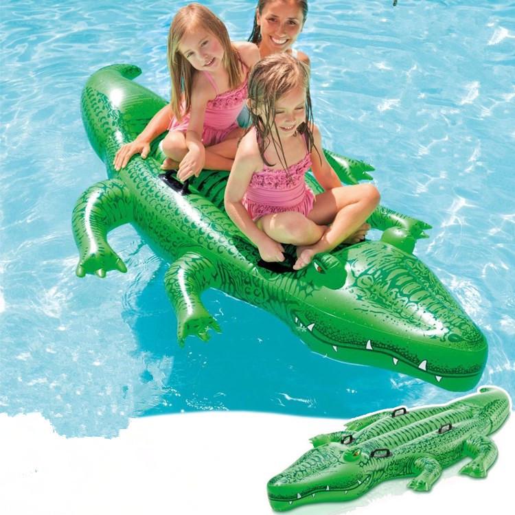 Intex 57288 Double Flamingo Adult Inflatable Swimming Ring - Thick Oversized Floating Bed for Kids & Adults