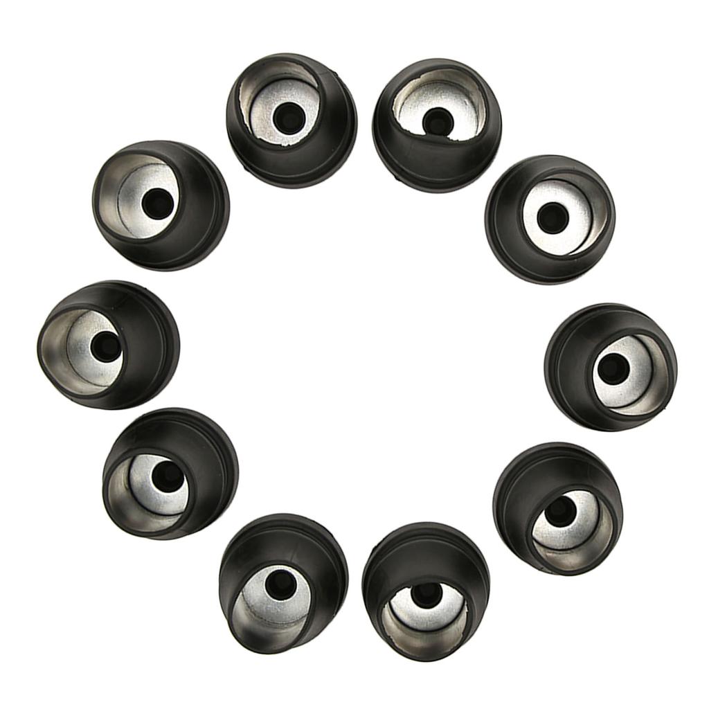 10Pcs Crutch Tips Non Slip PVC Feet Cap Replacement for Walker Toilet Bath Chair 22mm