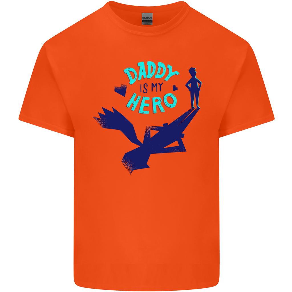 Daddy is My Superhero Funny Fathers Day Unisexs Light Cotton TShirt