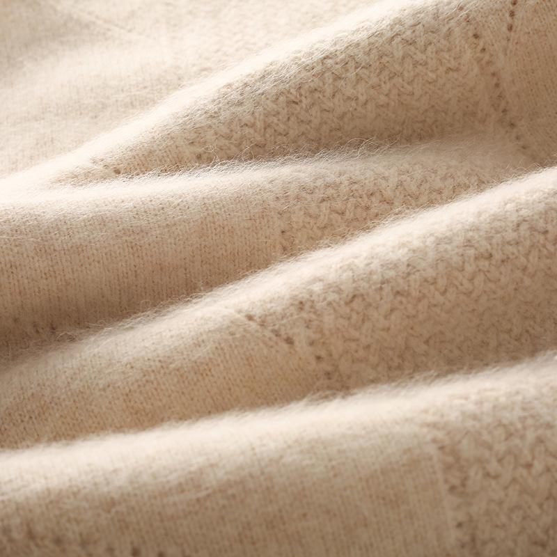 Женский кашемировый свитер Qinghe кашемир 30% кашемир 30% норка 30% шерсть 10% нейлон Женский осенне-зимний толстый кашемировый свитер мягкий и теплый