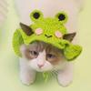 Головной убор для питомца, вязаная шапка для кошки, реквизит для косплея, головной убор