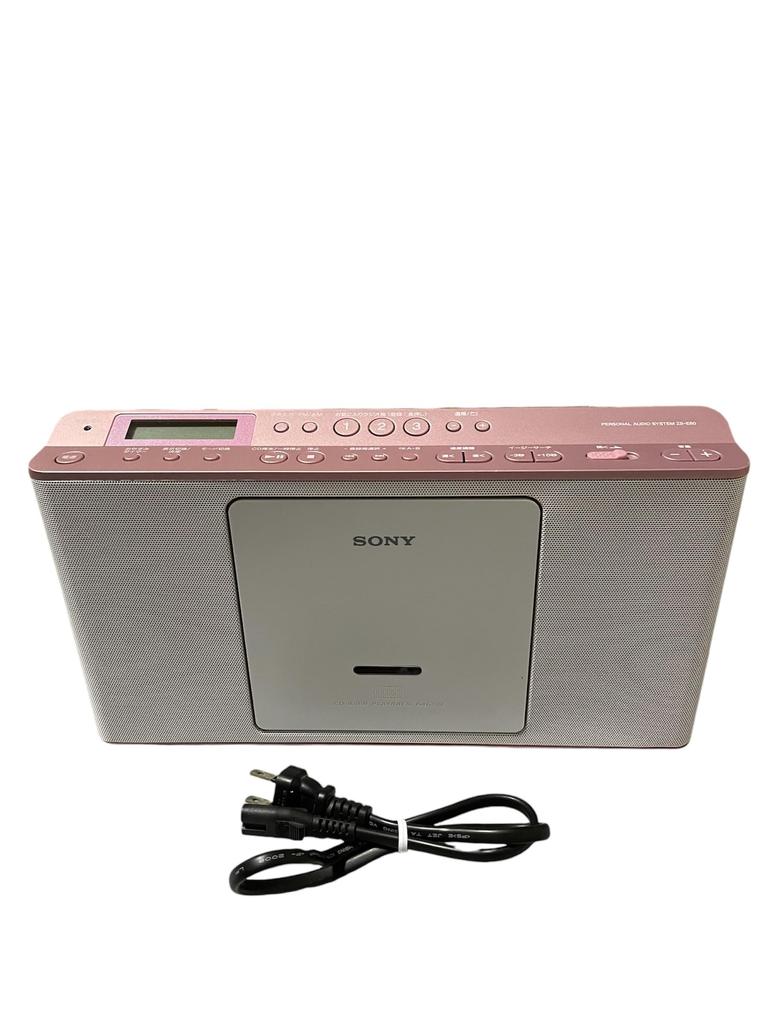 Sony CD Радио FM функция изучения языка розовый P ZS-E80 FM/AM/Wide совместимый, в комплекте, ZS-E80