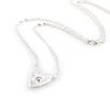 Les Trésors De Lily [I9807] - Silver 'Love' Silver Necklace (rhodium-plated) - 10x10 Mm
