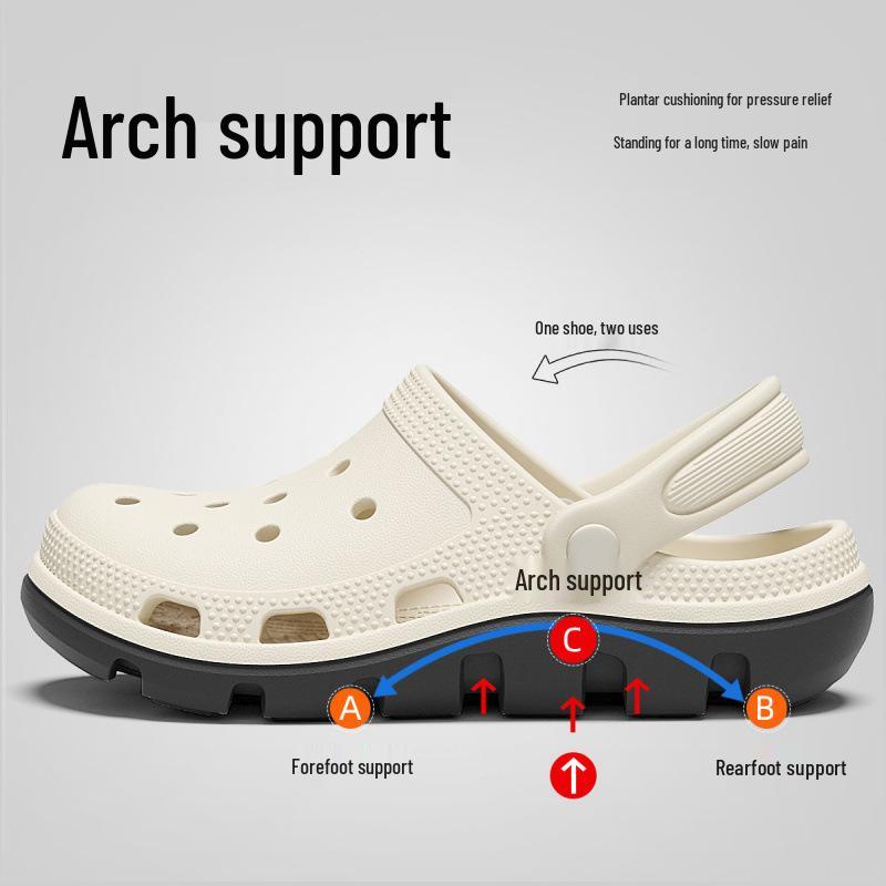 Мужские медицинские тапочки с нескользящей подошвой и поддержкой свода стопы, размеры 36-44, удобные для улицы и операционных.