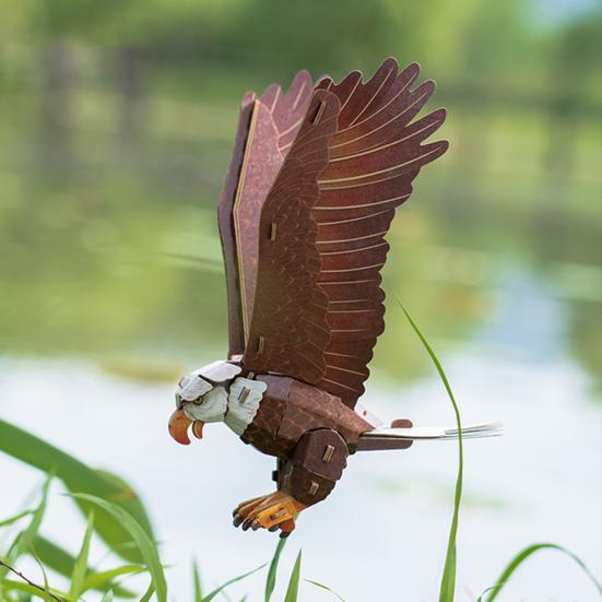 1 Set Bird Assembly Kit 3D Paper Bird Model Cardboard Animal Building Puzzle Toy DIY Craft Decoration Kids Adults Bird Lovers Gift