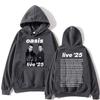 O-Oasis Live 25 Tour Hoodies Rock Band Punk Men Women Clothing Fashion Hip Hop Long Sleeves Hooded Sweatshirt Oversized Pullover