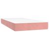 VidaXL Matelas de lit à ressorts ensachés rose 90x210 cm epaisseur 20 cm velours,matelas,matelas de lit,matelas à sommier tapissier,