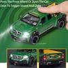 1:28 Scale UNIMOG ORV X-Class Exy 6x6 Toy Car Model Alloy Diecast Pull Back Simulation Sound Light Metal Vehicles for Boys